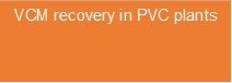 VCM recovery in PVC plants